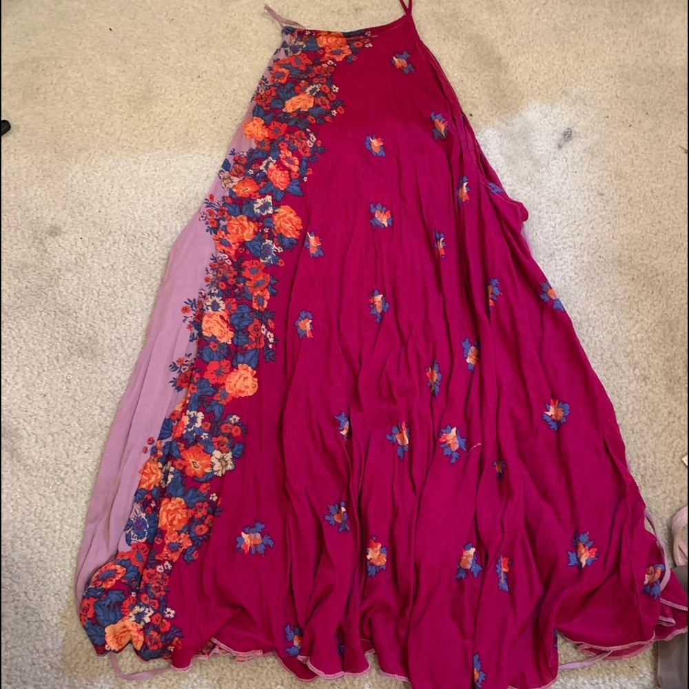 Free People High neck floral dress